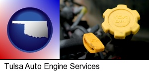 Tulsa, Oklahoma - automobile engine fluid fill caps